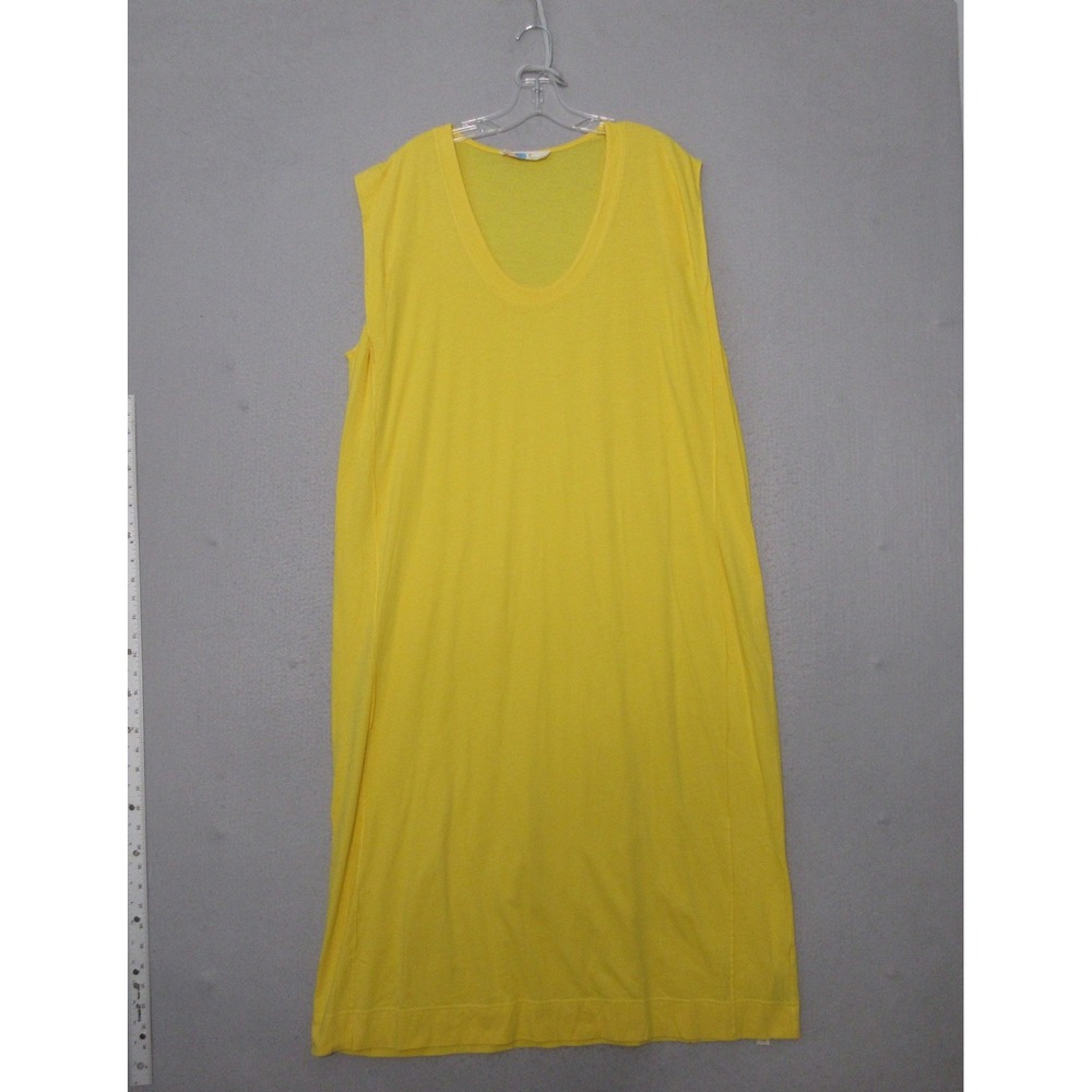 Free People FP Beach Dress Yellow Carta Tee Shirt‎ Midi Comfort Boho Oversized